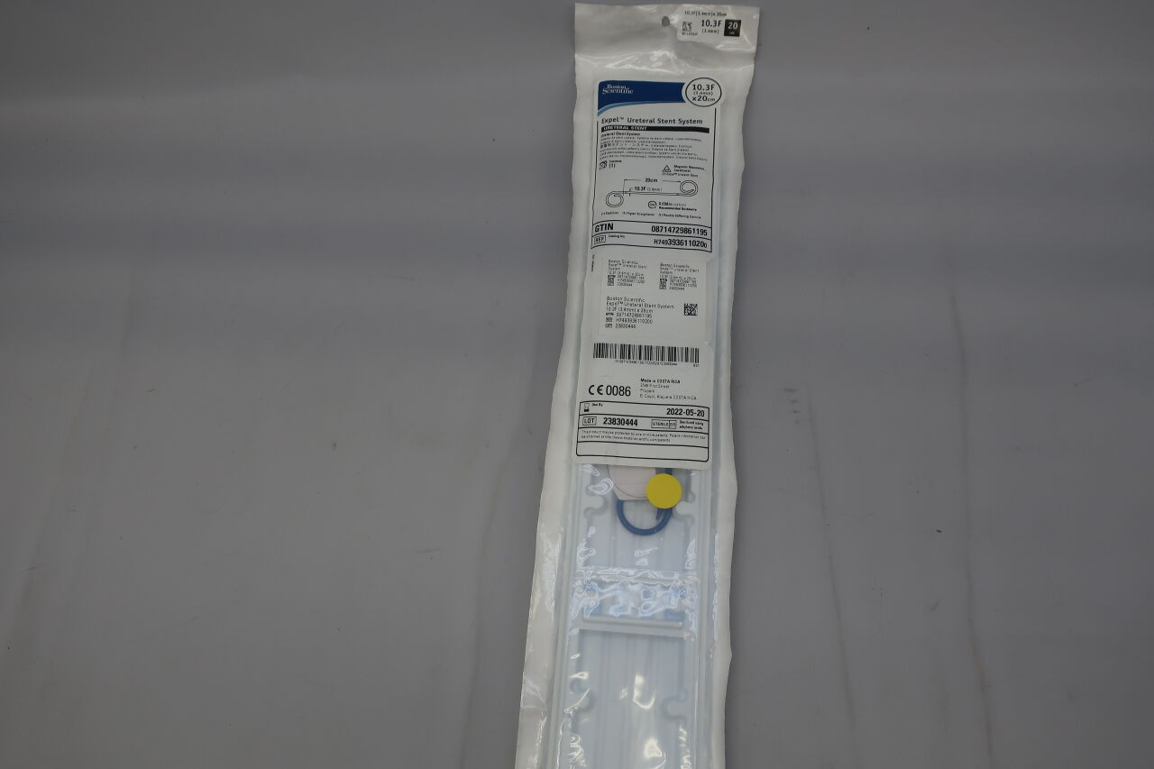393611020 - BOSTON SCIENTIFIC - Expel Drainage Stent with Twist-Loc Hub 10Fr x 20cm Double Pigtail, (EA) - ( Expiry Date: 2022-05-20 )
