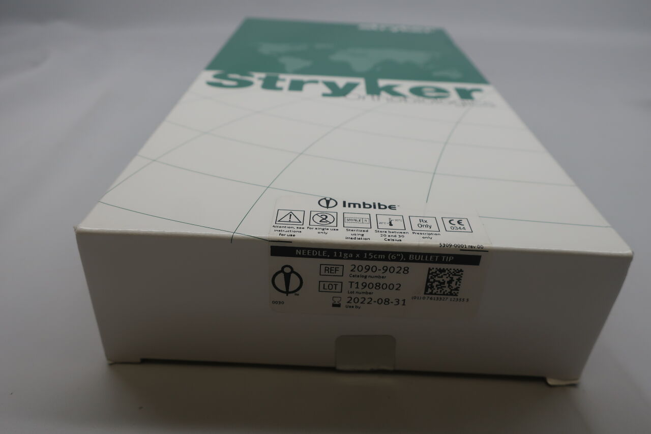 2090-9028 - STRYKER - Imbibe Bullet Tip Bone Marrow Aspiration Needle, 11G x 6 in. Length, () - ( Expiry Date: 2022-08-31 )