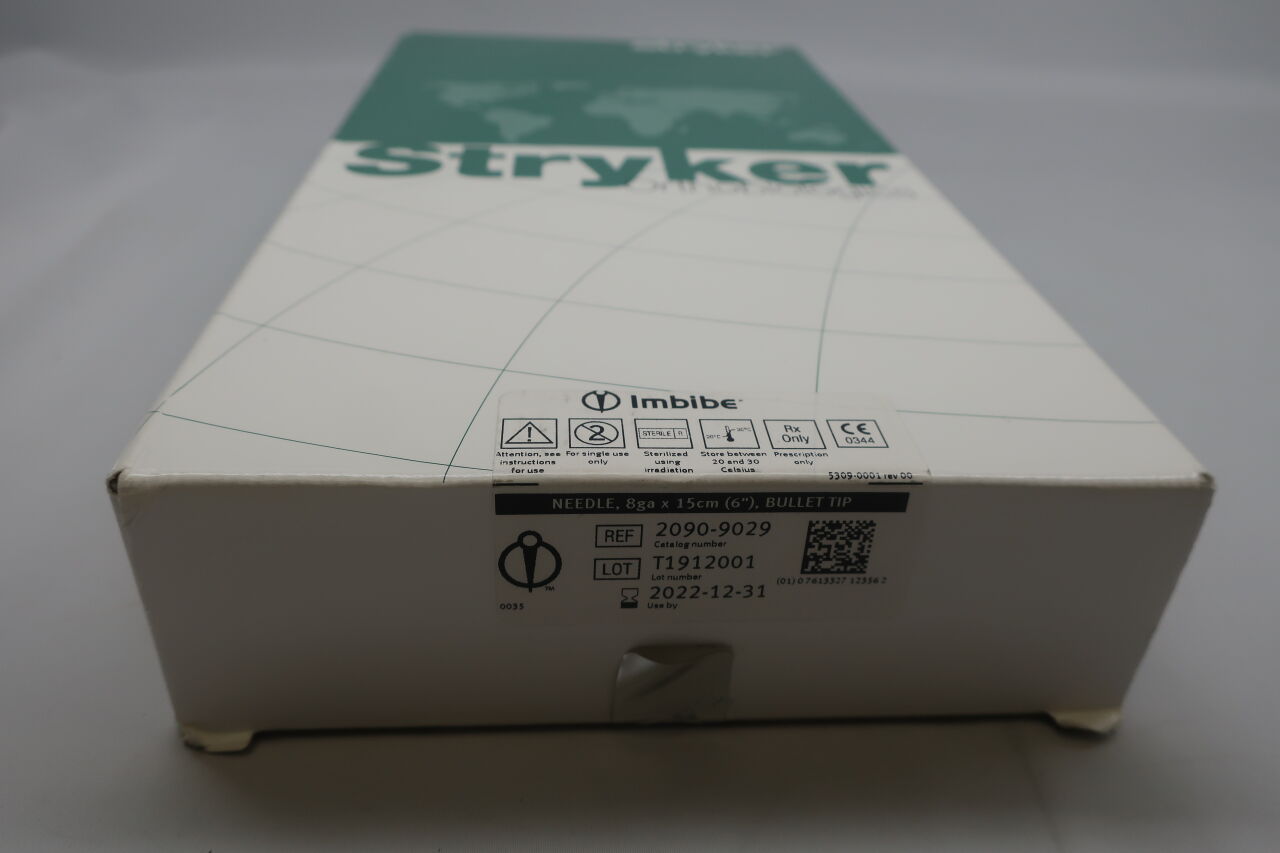 2090-9029 - STRYKER - Imbibe Bone Marrow Aspiration Needle 8G x 15cm, Bullet Tip, (BX/1) - ( Expiry Date: 2022-04-30 )