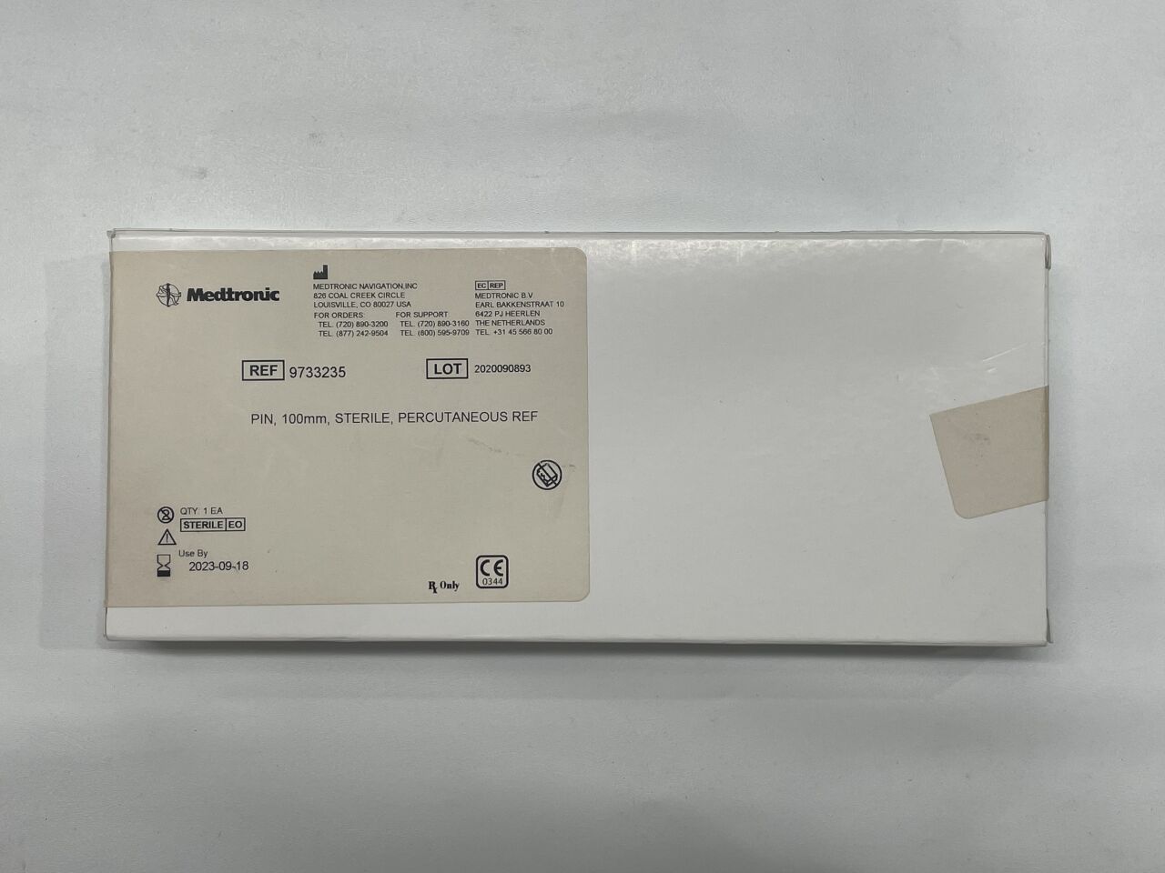 9733235 - MEDTRONIC - sterile percutaneous pin - 100mm, (BX/1) - ( Expiry Date: 2023-09-18 )