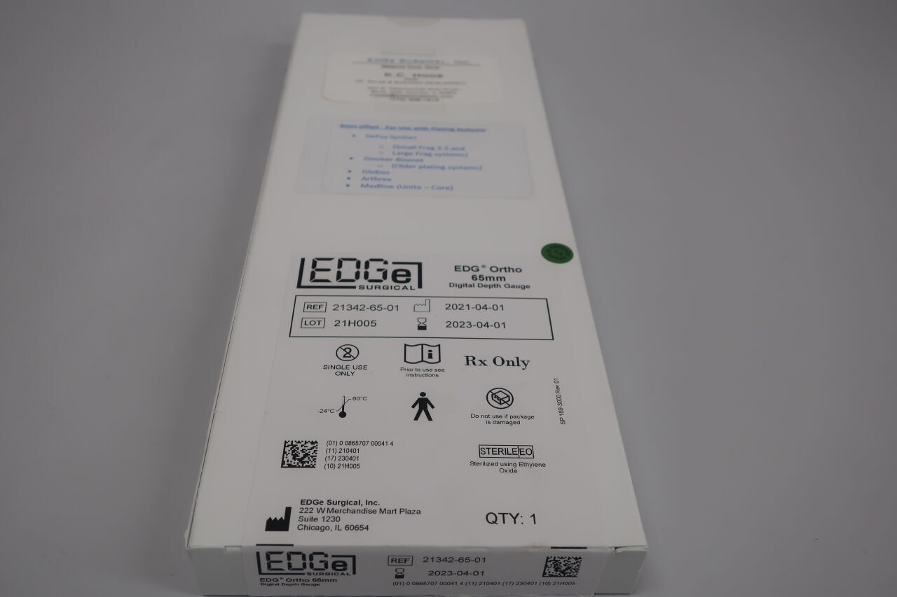 21342-65-01 - EDGE SURGICAL - edg ortho 65mm digital depth gauge, (BX/1) - ( Expiry Date: 2023-04-01 )