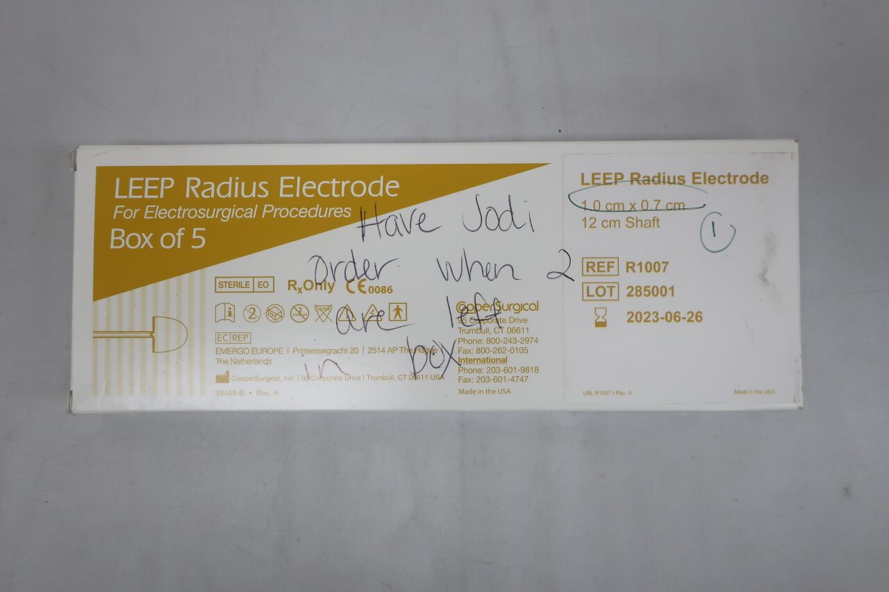 R1007 - COOPER SURGICAL - Leep Radius Electrode For Electrosurgical Procedures 1.0CM x 0.7CM , (EA) - ( Expiry Date: 2023-06-26 )