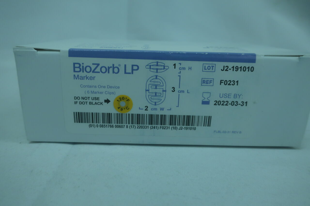F0231 - HOLOGIC - Focal Therapeutics BioZorb Marker, 3 L x 2 W x 1 cm H, (BX/1) - ( Expiry Date: 2019-01-31 )