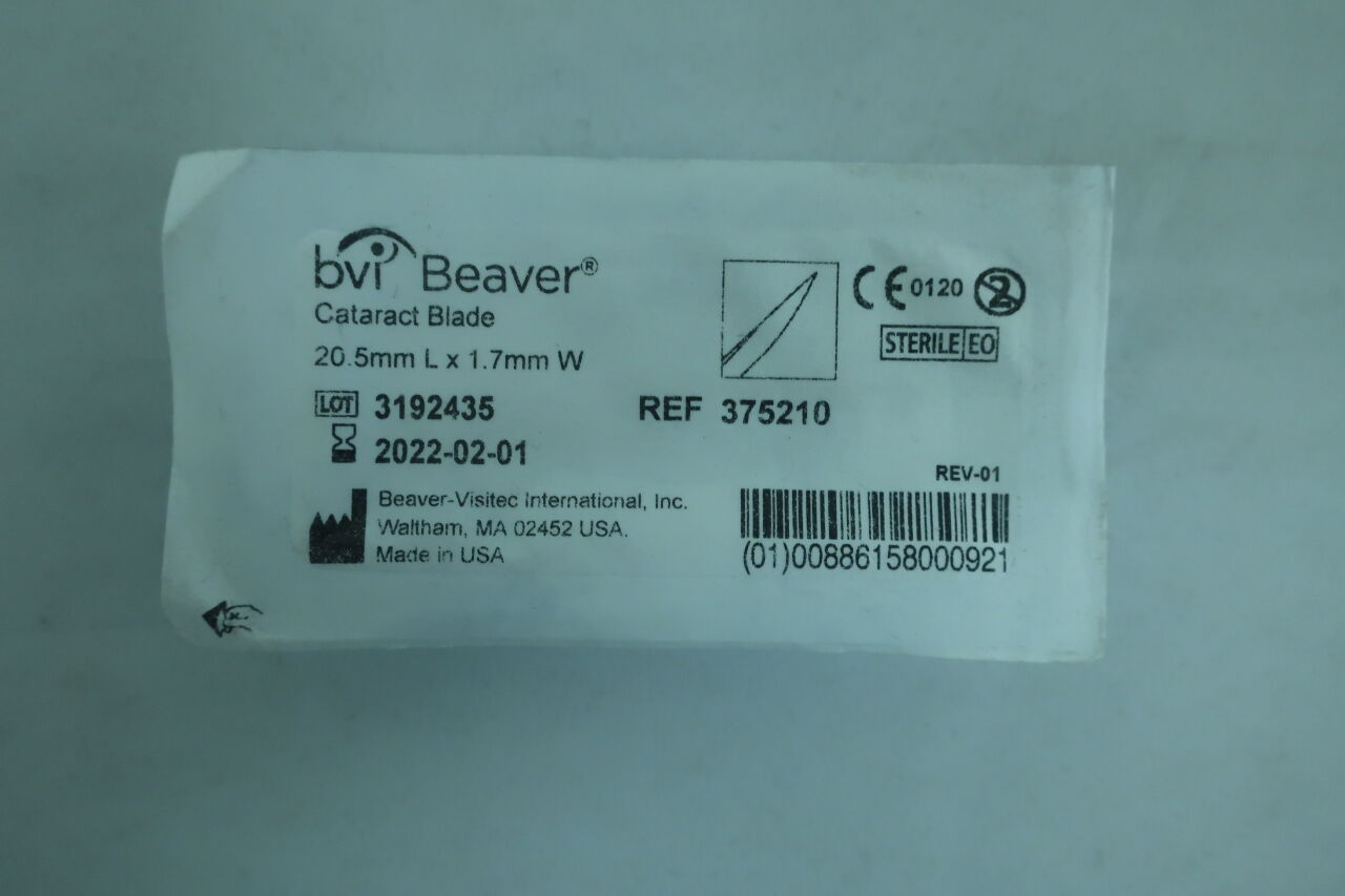 375210 - BVI - Cataract Blade 20.5mm L x 1.7mm W  , (EA) - ( Expiry Date: 2022-02-01 )