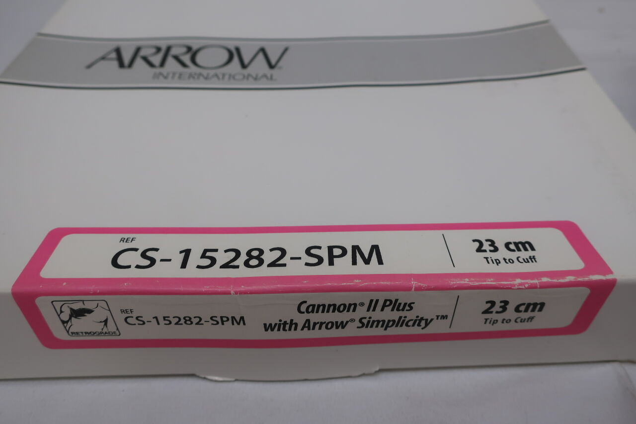 CS-15282-SPM - TELEFLEX - Arrow Cannon II Plus Retrograde Split Tip Chronic Hemodialysis Catheter Kit - 23 cm Catheter, (BX/1) - ( Expiry Date: 2020-07-31 )