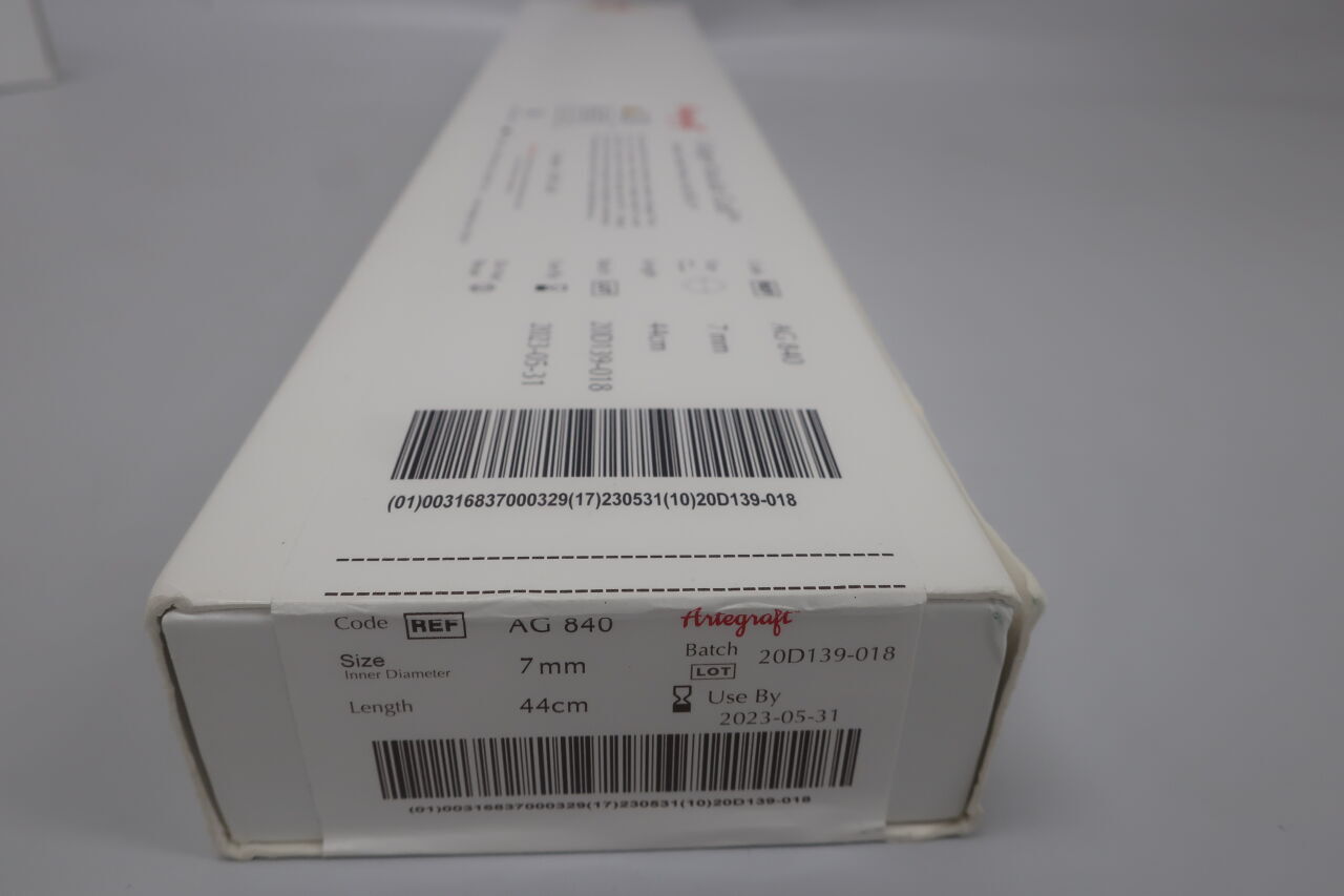 AG840 - LEMAITRE - artegraft collagen vascular graft 8.5mm x 7.5mm, 40cm, (BX/1) - ( Expiry Date: 2023-05-31 )
