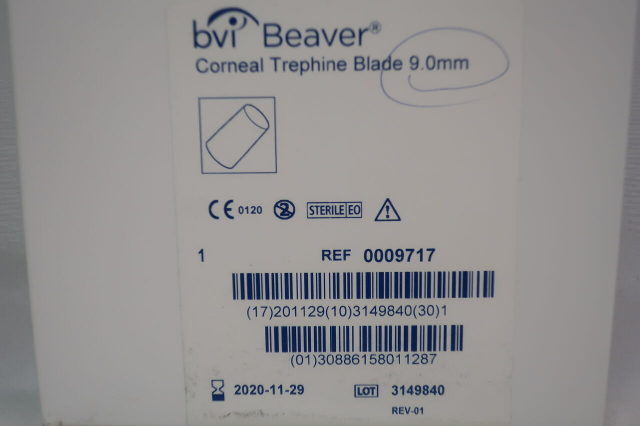 0009717 - BVI - Beaver Corneal Trephine Blade, 9 mm dia., (BX/1) - ( Expiry Date: 2020-11-01 )