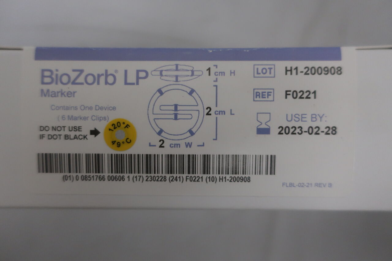 F0221 - HOLOGIC - Focal Therapeutics BioZorb Marker, 2 L x 2 W x 1 cm H, (BX/1) - ( Expiry Date: 2021-05-31 )