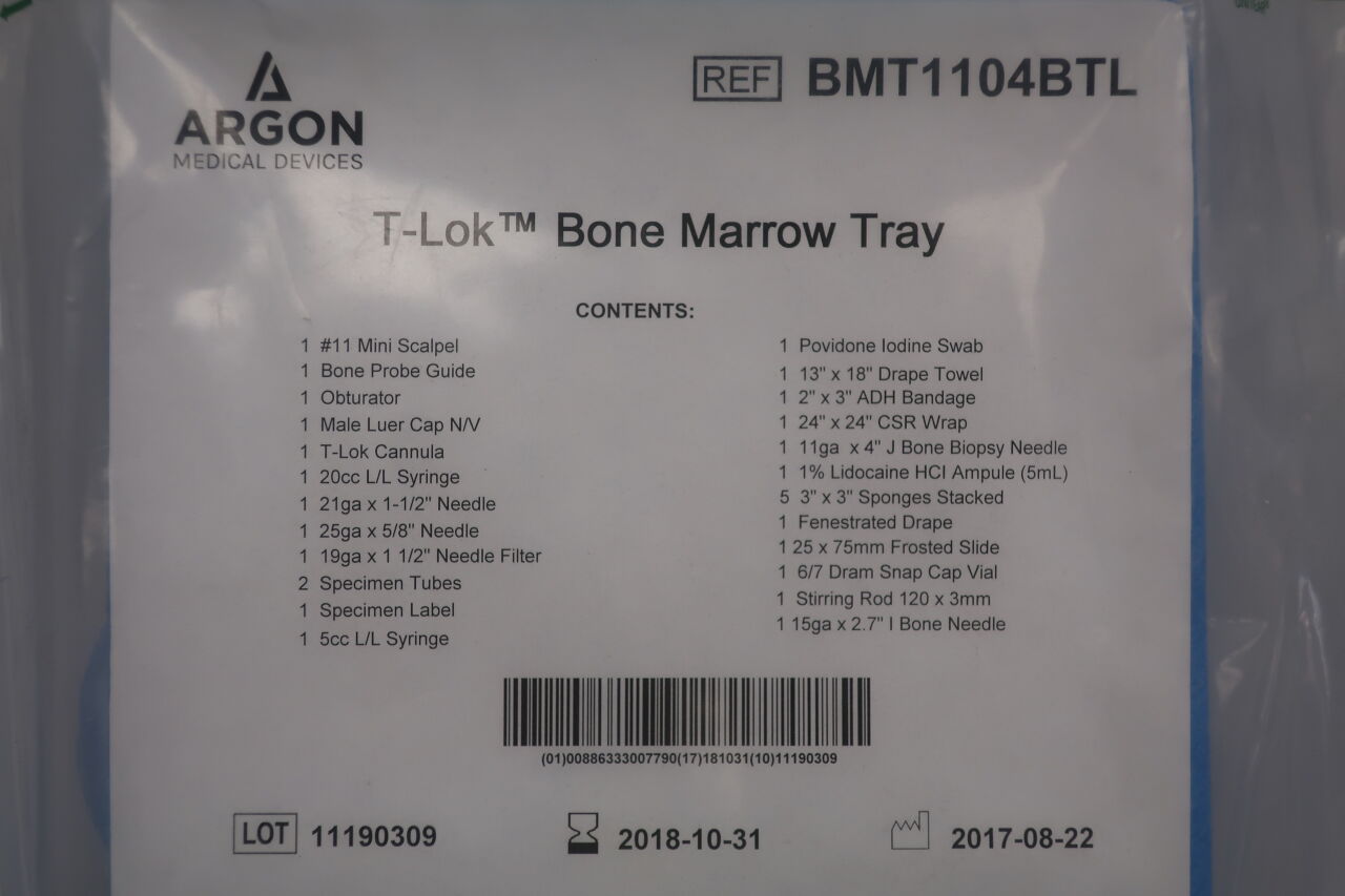 BMT1104BTL - ARGON - Argon T-Lok Bone Marrow Tray, (EA) - ( Expiry Date: 2018-10-31 )