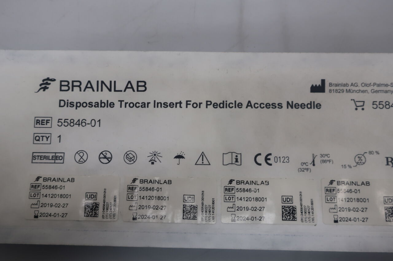 55846-01 - BRAINLAB - Disposable Trocar Insert  , () - ( Expiry Date: 2020-04-16 )