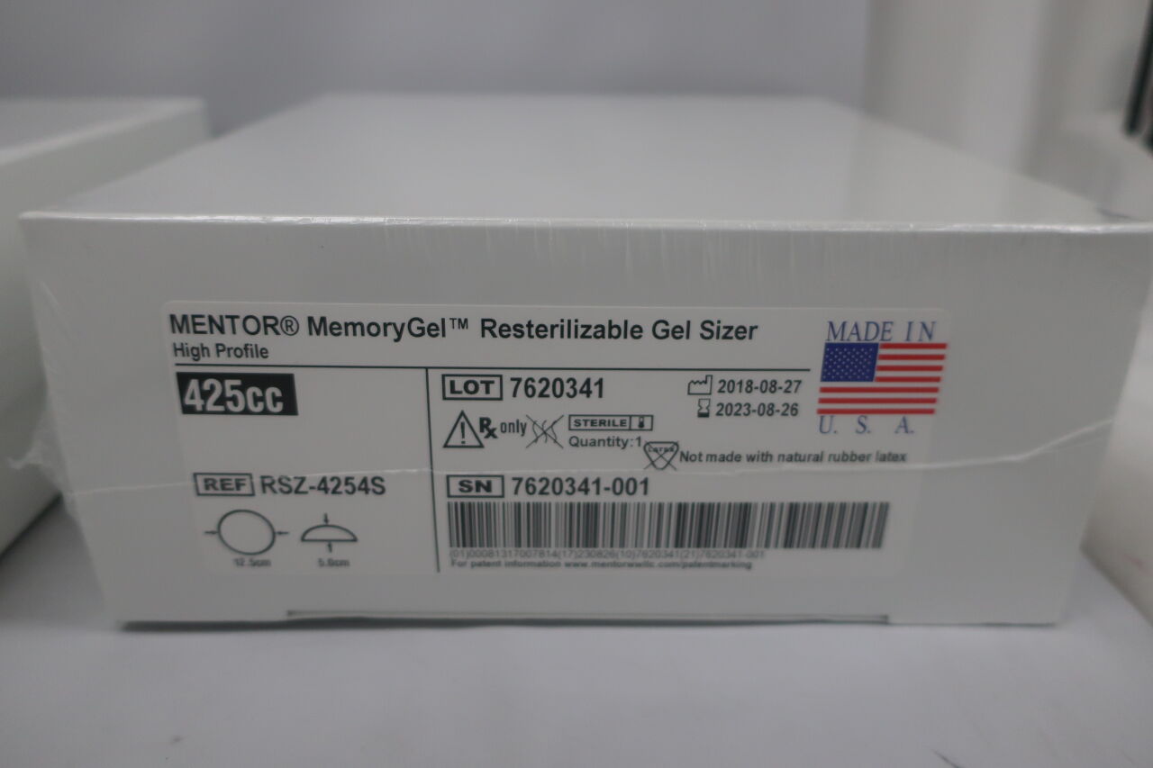 RSZ-4254S - MENTOR - MemoryGel High Profile, HP 425cc Gel Sizer, (BX/1) - ( Expiry Date: 2023-06-20 )