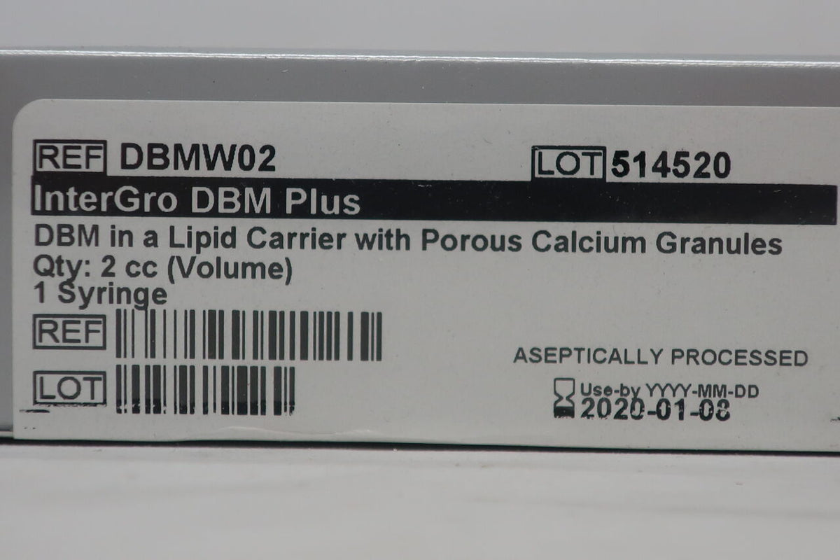 DBMW02 - BIOMET - InterGro DBM Plus 2cc, (BX/1)