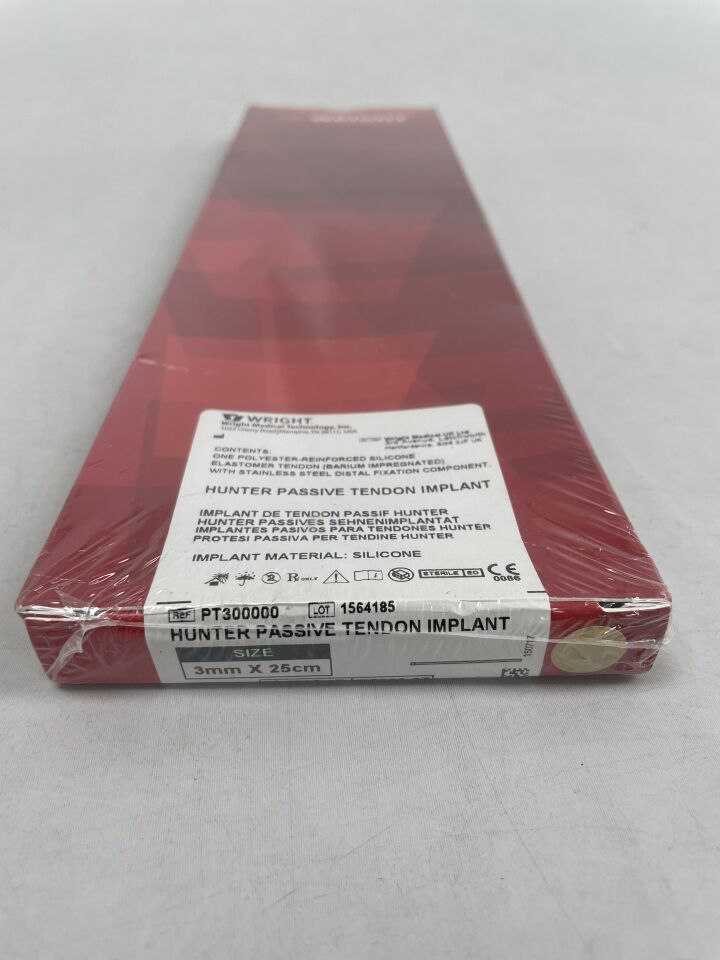 PT300000 - WRIGHT MEDICAL - Wright Medical Hunter Passive Tendon Implant, 25 cm L x 3 mm W, (BX/1) - ( Expiry Date: 2023-07-06 )
