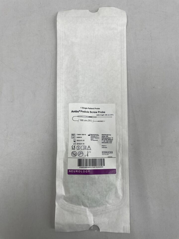 73600-190/10 - AMBU - Ambu Pedicle Screw Probe 190CM (75"), (EA) - ( Expiry Date: 2022-01-15 )