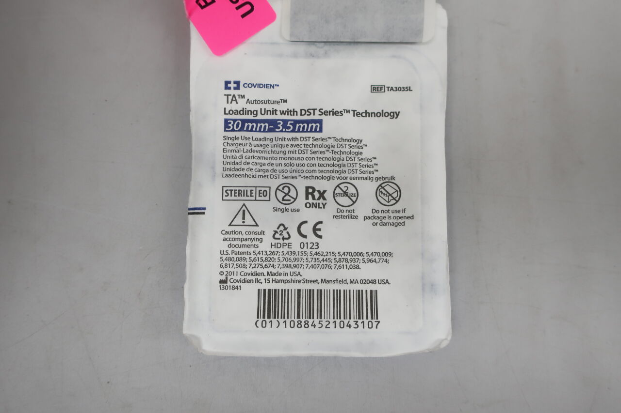 TA3035L - COVIDIEN - Loading Unit with DST Series Technology 30MM-3.5MM , () - ( Expiry Date: 2023-09-30 )