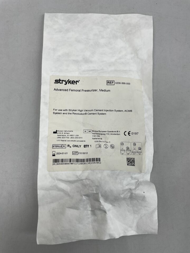0206-566-000 - STRYKER - Advanced Femoral Pressurizer, Medium Size , (EA) - ( Expiry Date: 2024-01-01 )