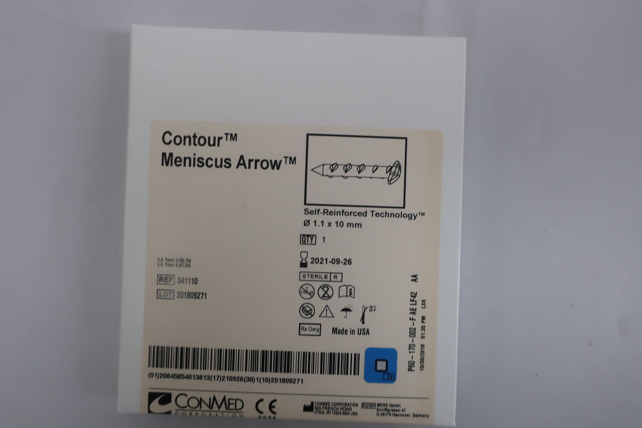 541110 - CONMED - Contour Meniscus Arrow, 1.1 OD x 10 mm 
, () - ( Expiry Date: 2021-09-26 )