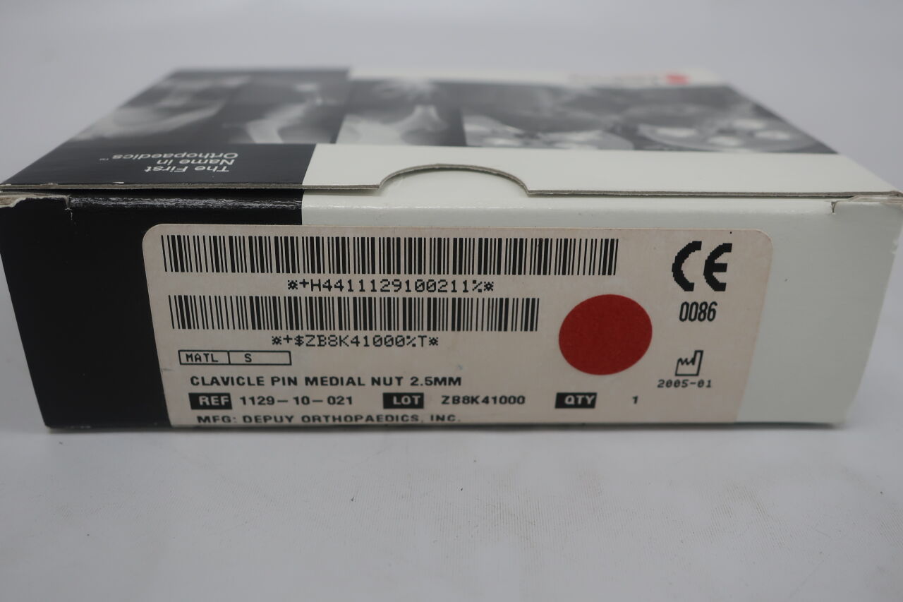 1129-10-021 - DEPUY - clavical pin medial nut 2.5mm , (BOX/1) - ( Expiry Date: 2005-01-01 )