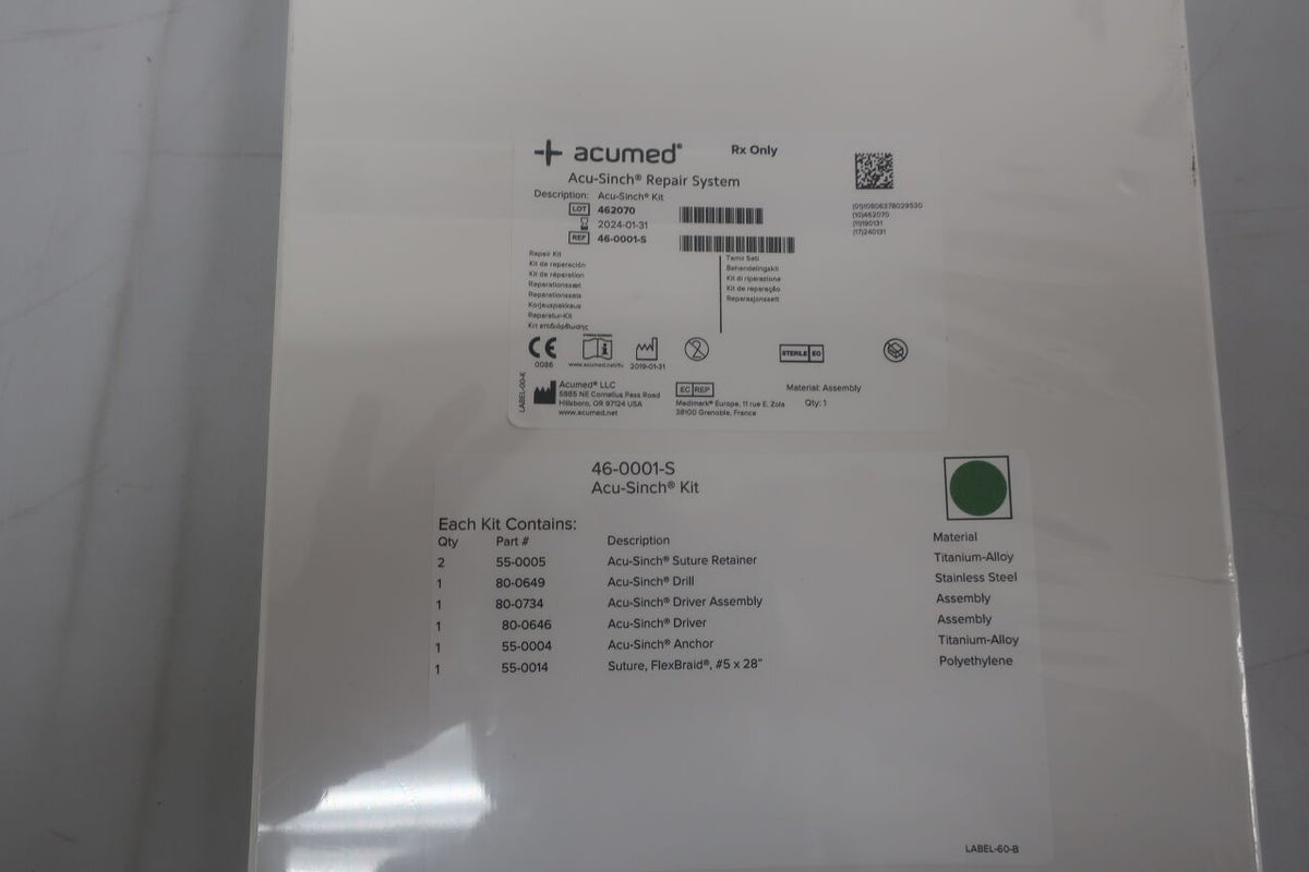 46-0001-S - ACUMED - Acu-Sinch Kit, ()