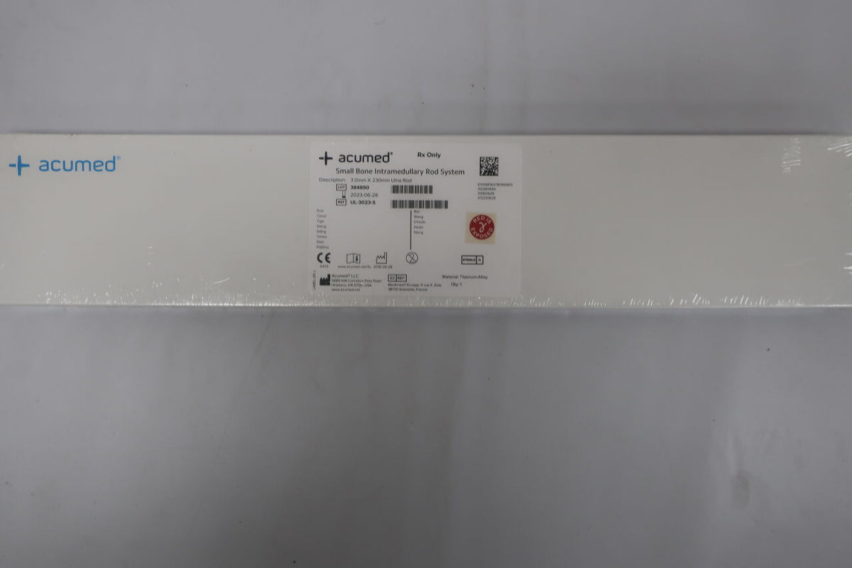 UL-3023-S - ACUMED - 3.0mm X 230mm Ulna Rod, (BOX /1)