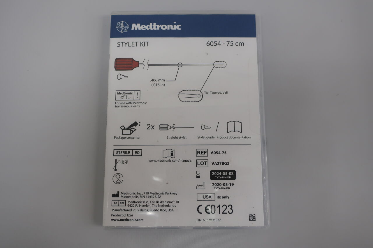 6054-75 - MEDTRONIC - stylet kit 0.016 tapered, ball tip, (EA) - ( Expiry Date: 2024-05-08 )