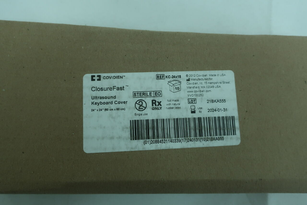 KC-24X18 - COVIDIEN - closurefast ultrasound keyboard cover, (BX) - ( Expiry Date: 2024-01-31 )