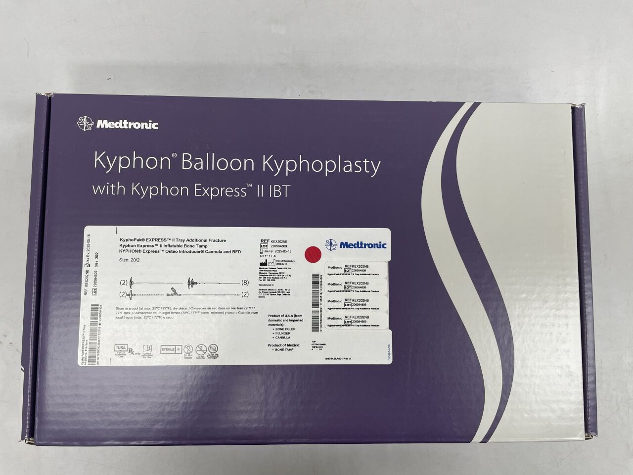 KEX202NB  -  MEDTRONIC  -  KYPHON Express II KyphoPak Tray - BONE TAMP KIT  AF E2 20/2 , ( BX/1 )  -  ( Expiry Date : 2025-05-18 )