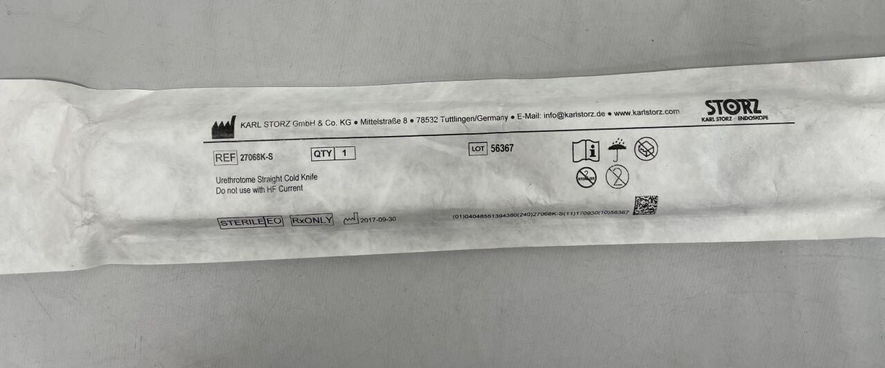 27068K-S - KARL STORZ - 冷刀，無菌，直刀，（EA）-（有效期至：2999-12-31）