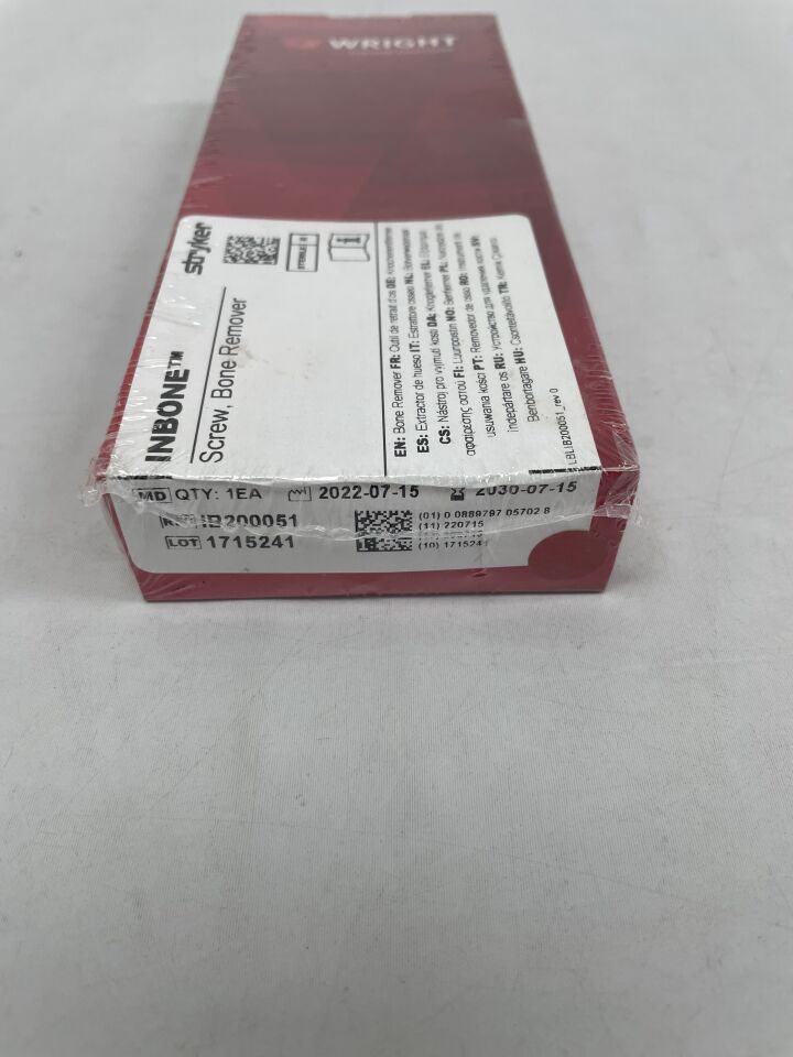 IB200051 - WRIGHT MEDICAL - Tornillo para extraer hueso (caja/1) - (Fecha de caducidad: 15/07/2030)