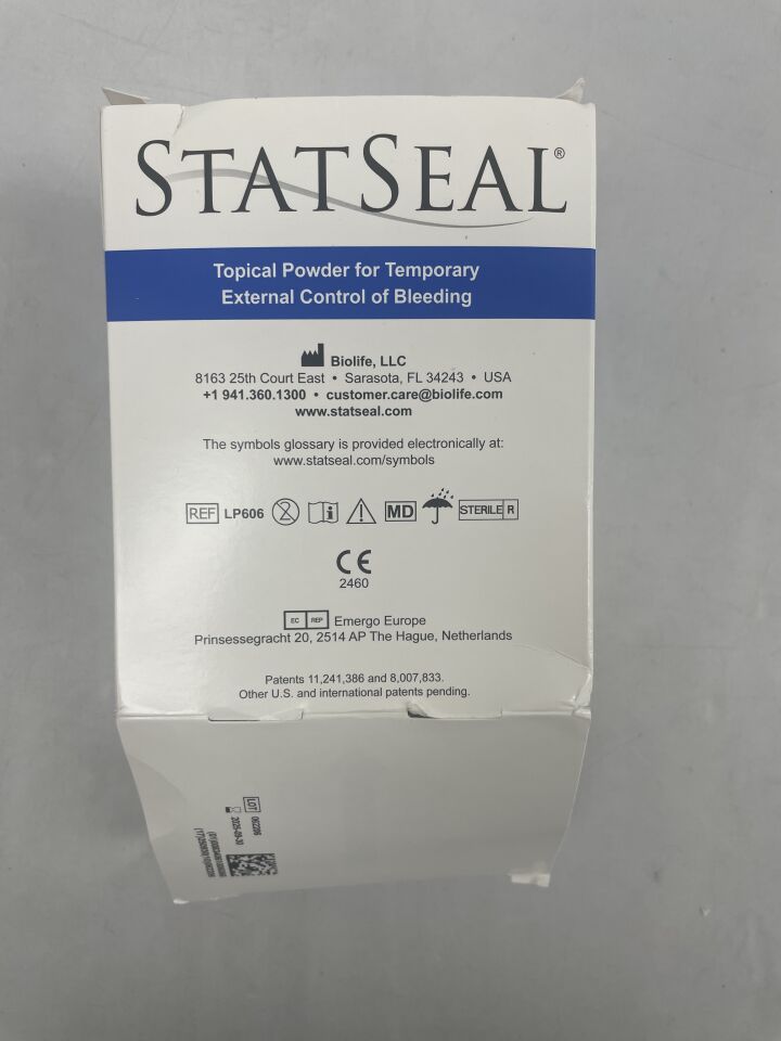 LP006 - BIOLIFE - StatSeal Non-organic haemostatic agent, (BX/6) - ( Expiry Date: 2025-09-30 )