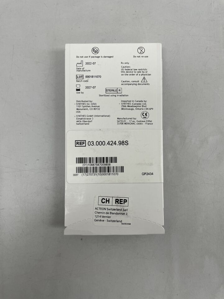 03.00.424.98S - SYNTHES - Saw round, 38.9 x 5.0 x 0.6 mm, (EA) - ( Expiry Date: 2027-07-01 )