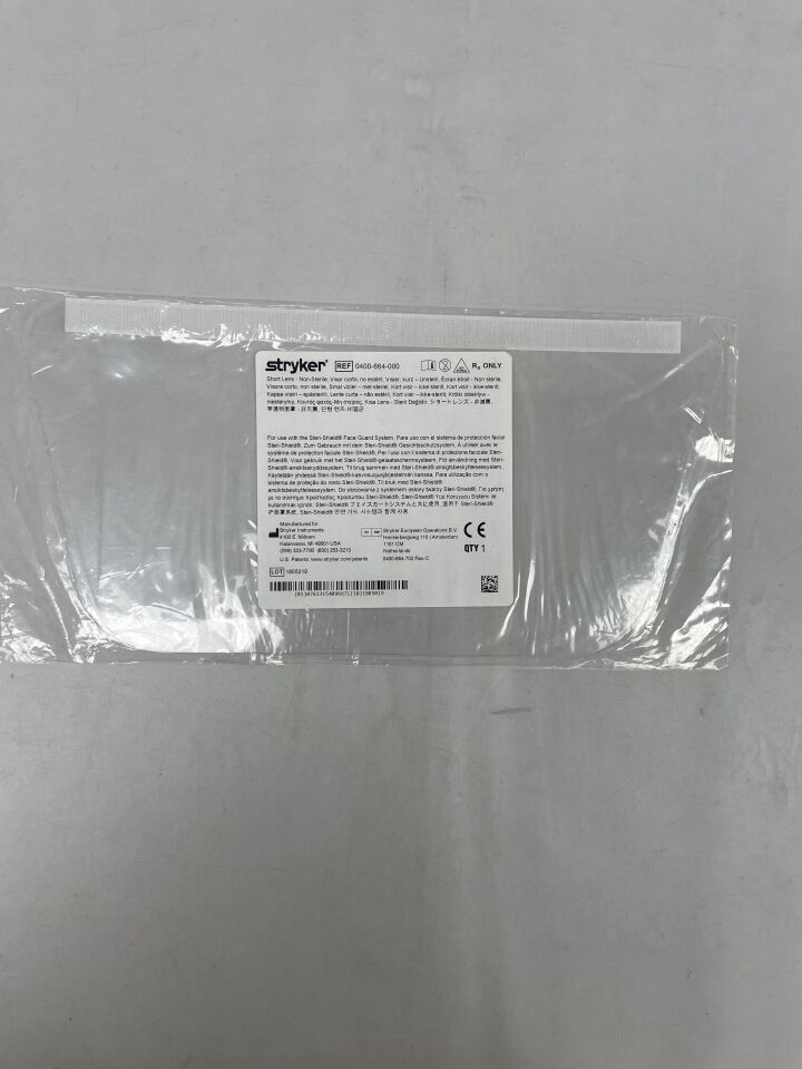 0400-664-000 - STRYKER - Short Lens, for use with Steri-Shield Flyte Hood , (EA) - ( Expiry Date: 2020-01-01 )