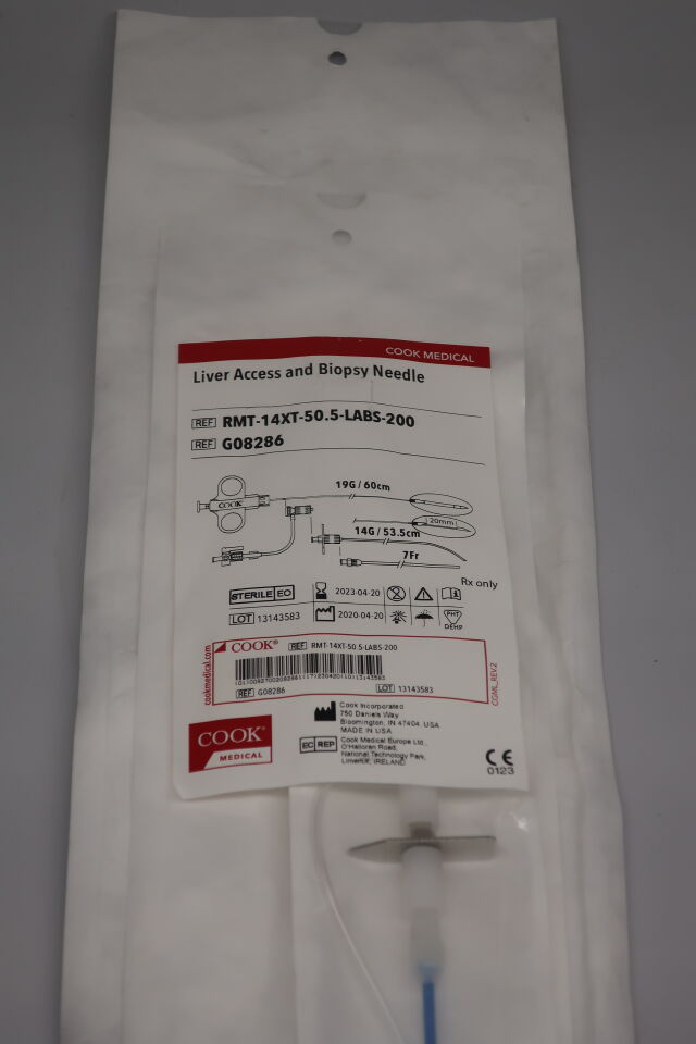 G08286 - COOK - Liver Access and Biopsy Needle, 19 Gauge, 60 cm, (EA) - ( Expiry Date: 2022-06-21 )