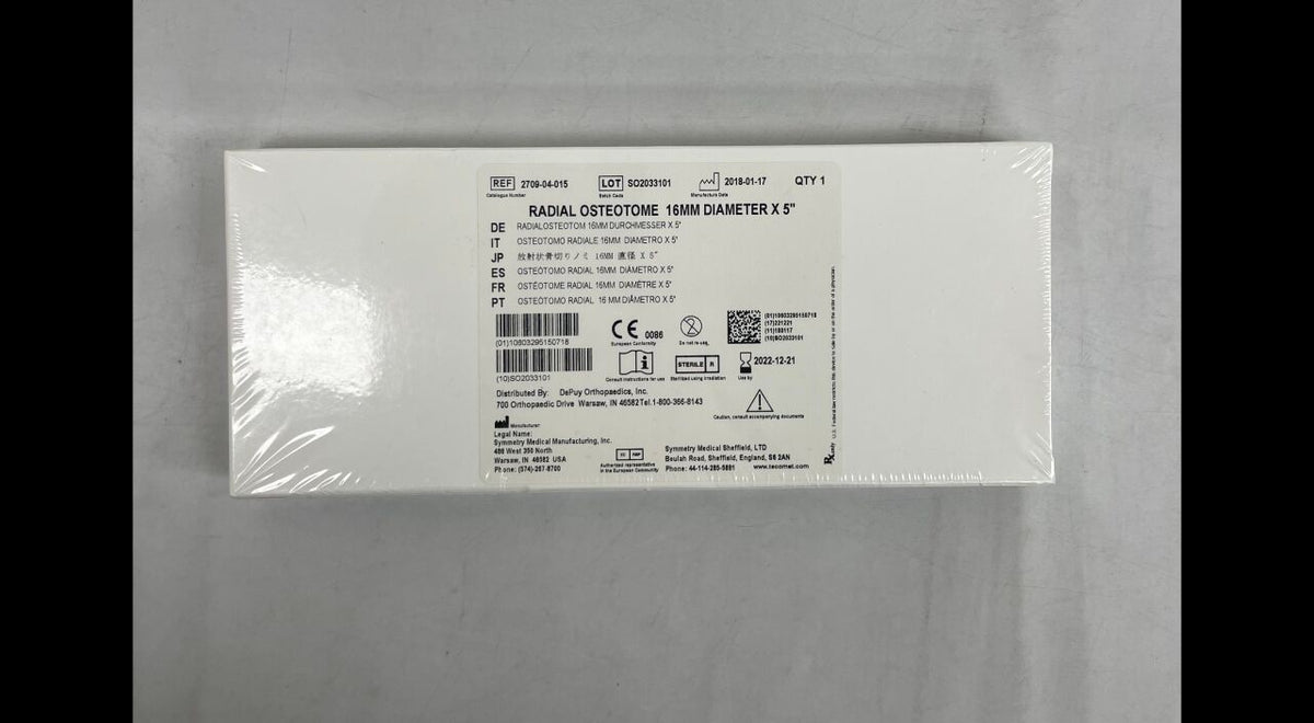 2709 04 015 - SYMMETRY - Radial ostetome 16mm x 5â, (BX/1)