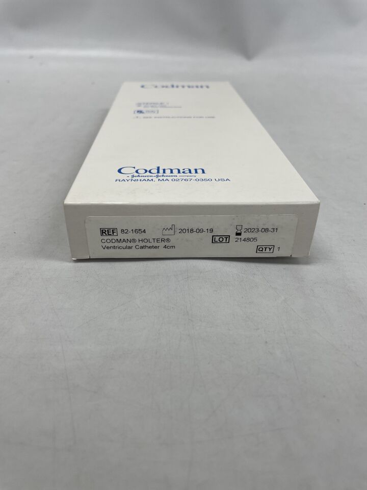 82-1654 - CODMAN - HOLTER Ventricular Catheter 4cm, (BX/1) - ( Expiry Date: 2023-08-31 )