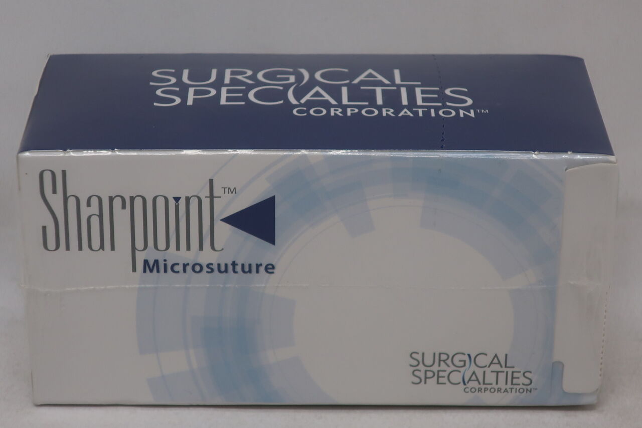 A2524N - SURGICAL SPECIALTIES - Nylon Suture, Monofilament, Lancet, Size 10-0, 8in./20cm, 4.88mm, Bicurve, (BX/12) - ( Expiry Date: 2021-12-31 )