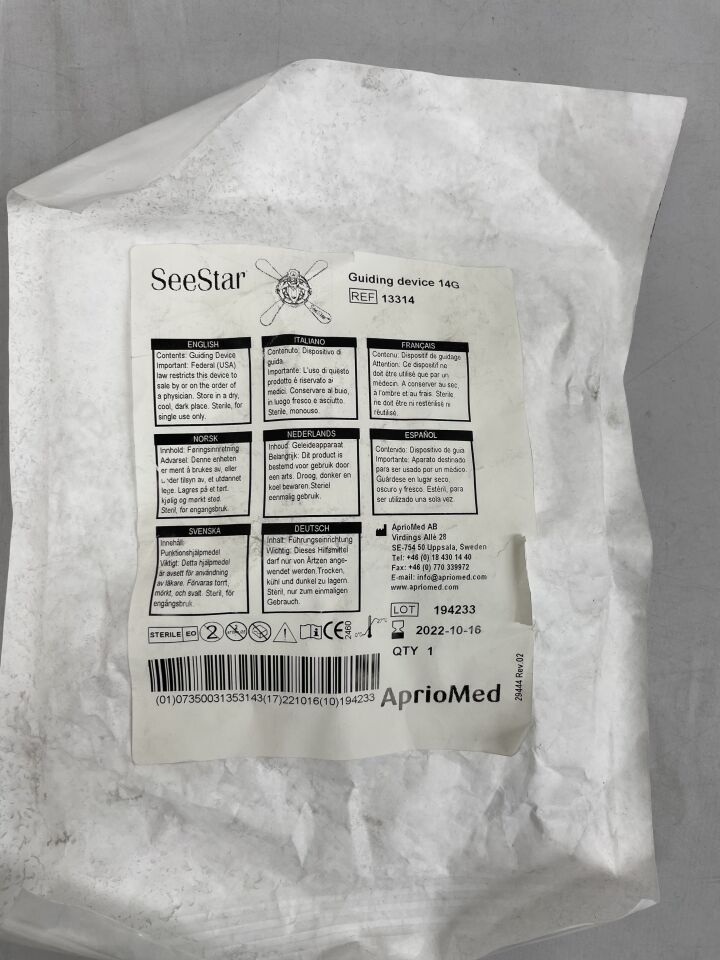 13314 - APRIOMED - SeeStar needle guiding device 14G, (EA) - ( Expiry Date: 2022-10-16 )