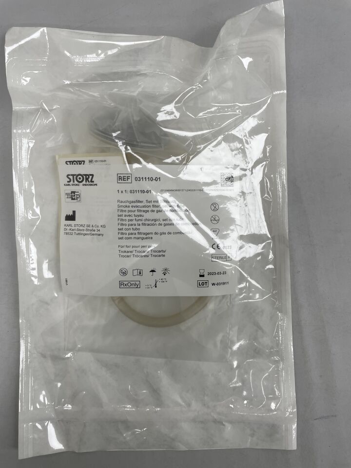 031110-10 - STORZ - Smoke evacuation filter, set with tube, (EA) - ( Expiry Date: 2023-03-23 )