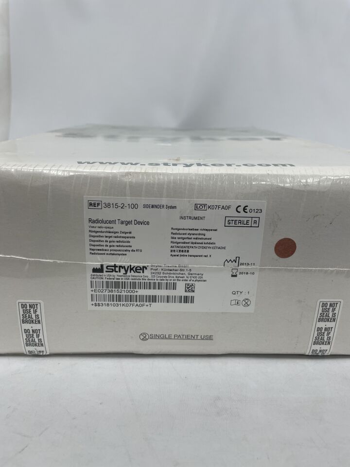 3815-2-100 - STRYKER - Sidewinder system radiolucena target device, (EA) - ( Expiry Date: 2018-10-01 )