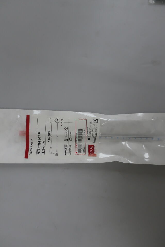 G01377 - COOK - Trocar Needle 18G x 20cm, (EA) - ( Expiry Date: 2023-09-17 )
