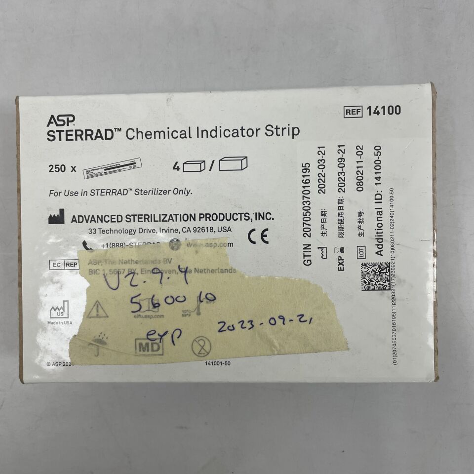 14100 - ASP - Sterrad chemical indicator strip, 4-1/2 Inch, () - ( Expiry Date: 2023-09-21 )