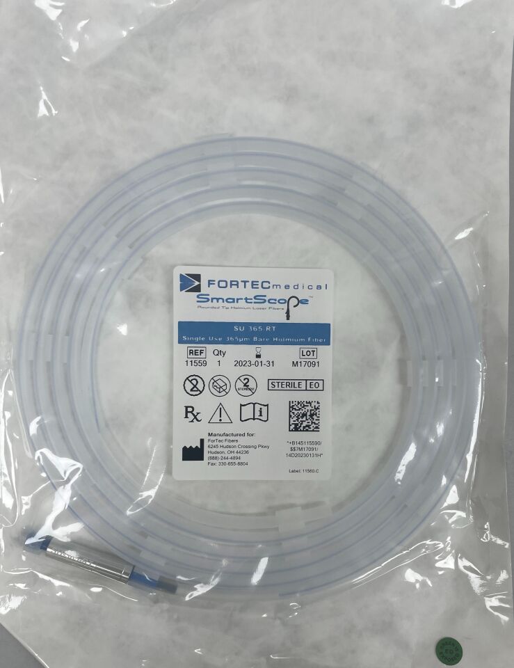 11559 - FORTEC FIBERS - SmartScope 365µm Bare Holmium Fiber (SU-365-RT), () - ( Expiry Date: 2023-01-31 )