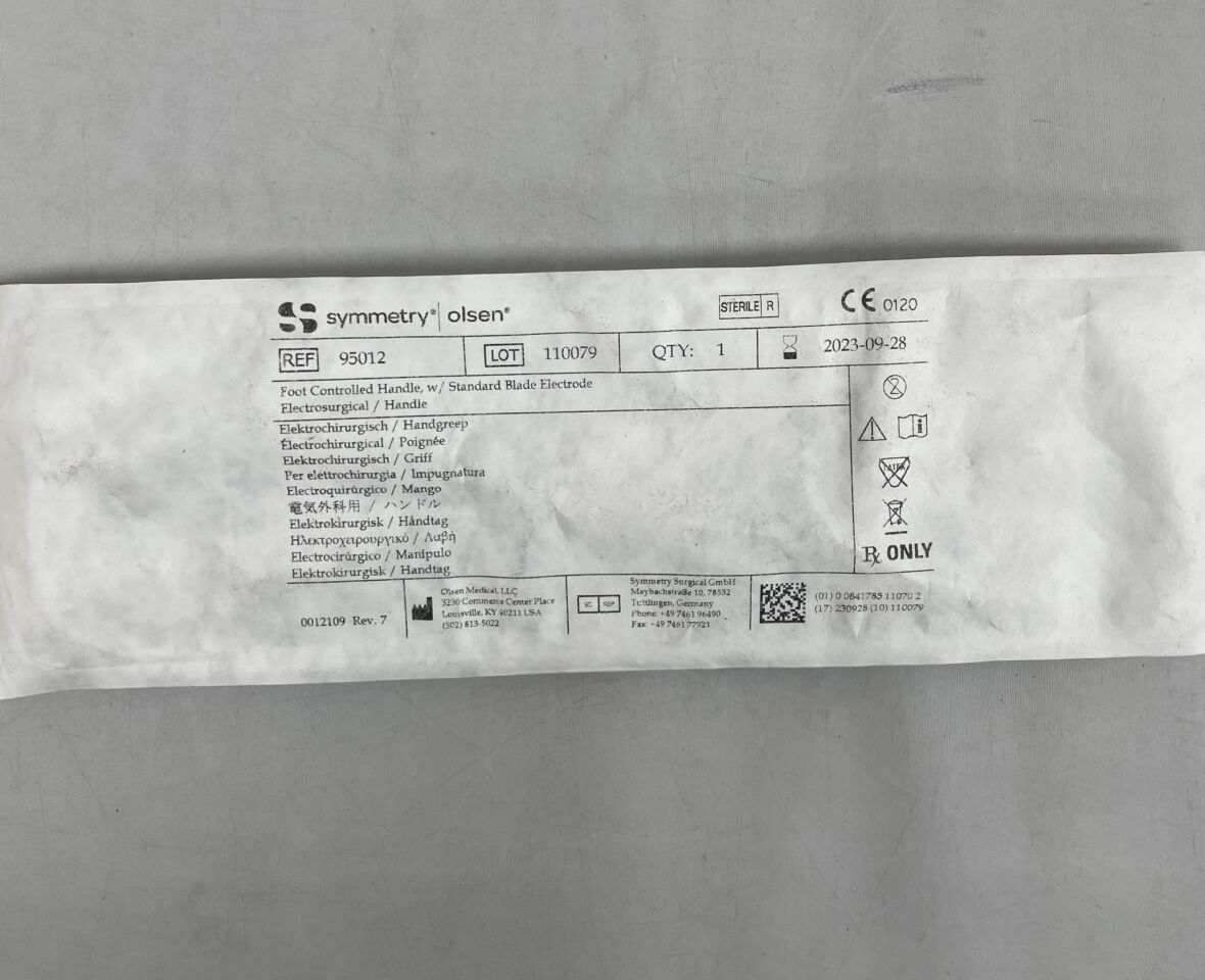 95012 - SYMMETRY - OLSEN Foot Controlled handle with standard blade electrode, (EA) - ( Expiry Date: 2023-09-28 )