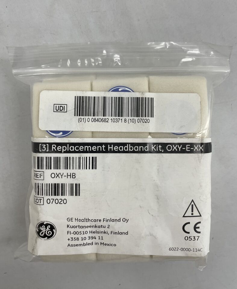 OXY-HB - GE HEALTHCARE - Replacement headband kit, pack of 3, (EA) - ( Expiry Date: 2020-01-01 )