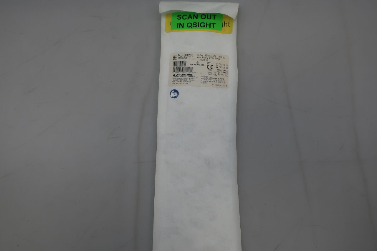 PAL-3012LS - MICRO-AIRE - Track 12 Cannula, 3.0 mm, 6mm port, 22cm Long, (EA) - ( Expiry Date: 2023-05-28 )