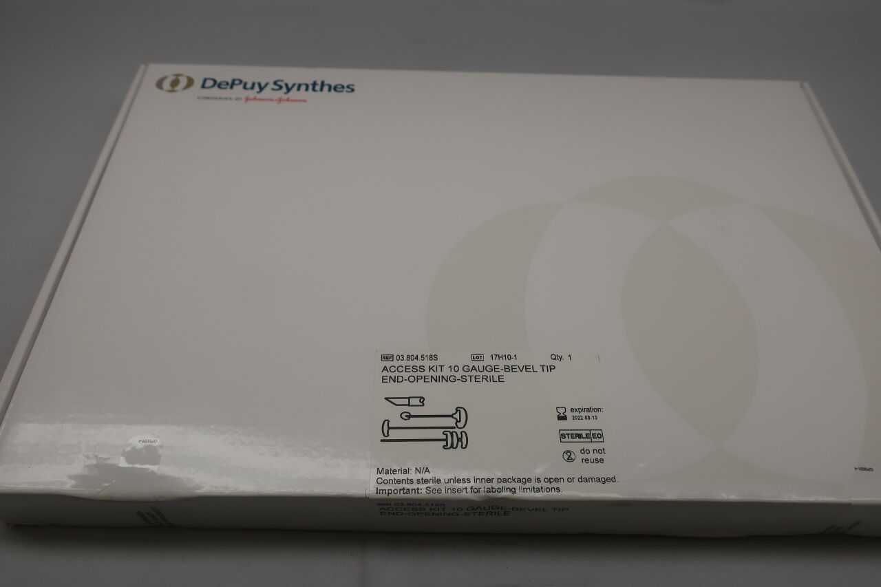 03.804.518S - SYNTHES - ACCESS KIT, 10 GAUGE, BEVEL TIP, end opening, (BX/1) - ( Expiry Date: 2022-08-10 )