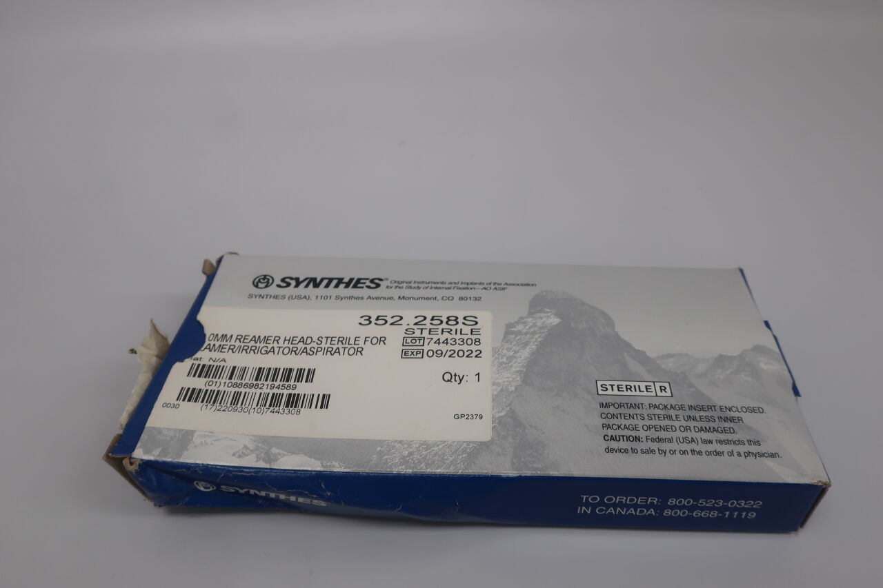 352.258S - SYNTHES - Medullary REAMER HEAD, 16mm, for REAMER/IRRIGATOR/ASPIRATOR, (BX/1) - ( Expiry Date: 2022-09-30 )