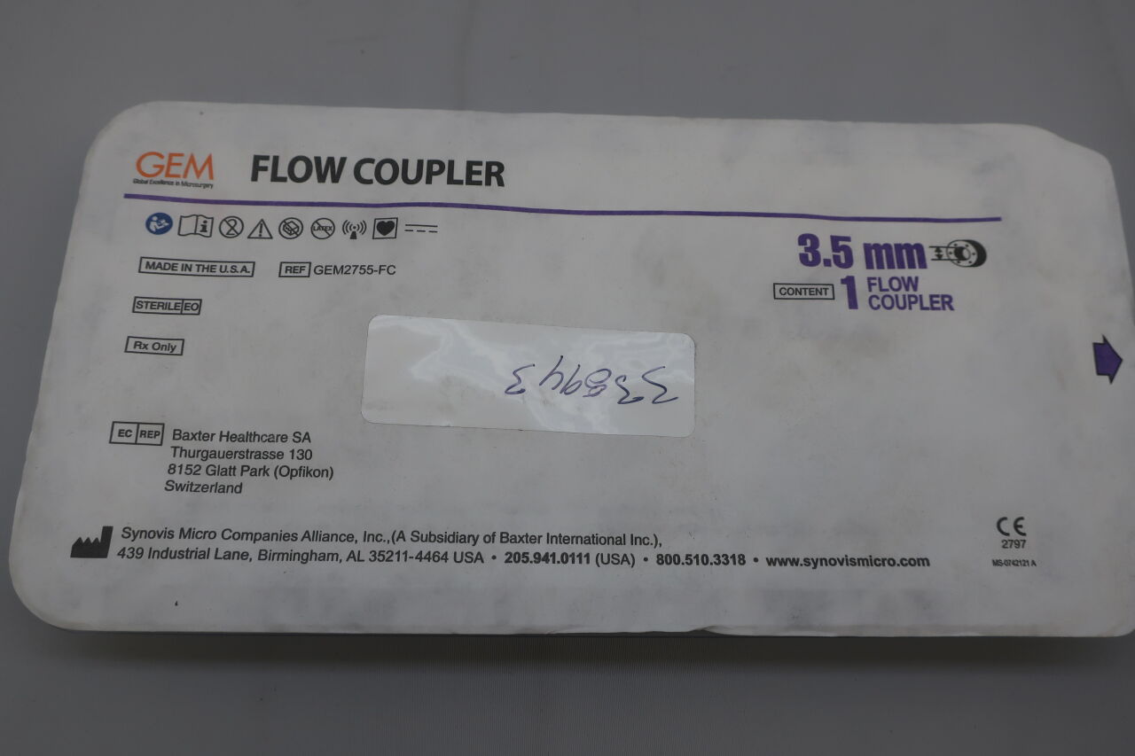 GEM2755-FC  -  SYNOVIS  -  gem flowcoupler, 3.5mm , (  )  -  ( Expiry Date : 2026-01-07 )