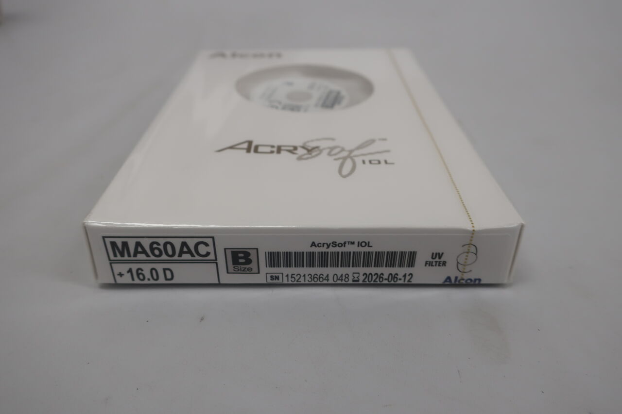 MA60AC.290 - ALCON - Lente intraocular acrysof, tamaño óptico de 6 mm, longitud de 29,0 mm, ( BX/1 ) - ( Fecha de caducidad : 05/12/2027 )