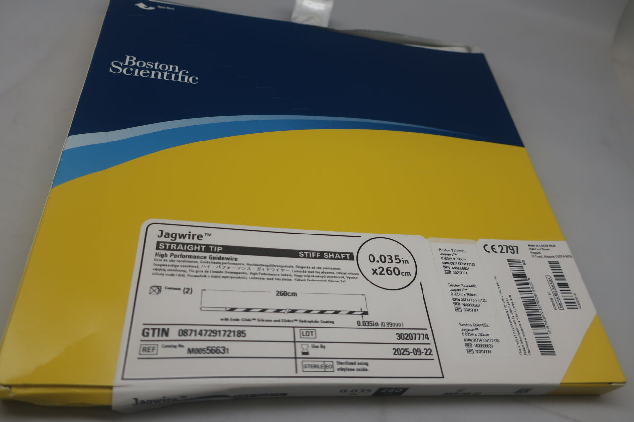 5663 - 波士頓科學 - jagwire 導絲 st 硬導絲 .035 x 260 直型，（BX/2）-（有效期限：2025-09-22）